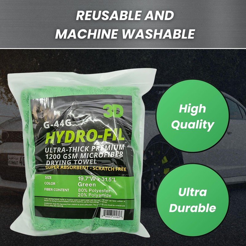 3D Hydro-FIL XL | Professional Grade Microfiber Towel | Extra