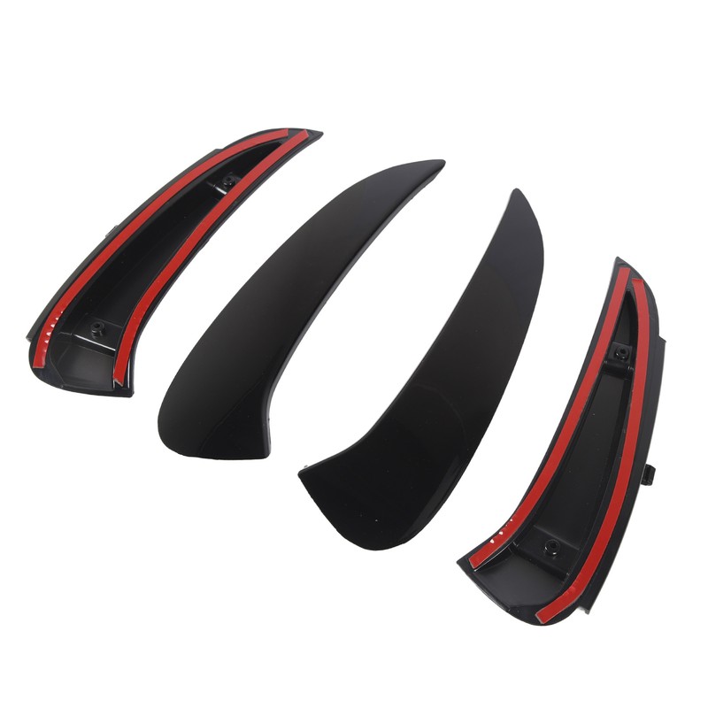 Pair of Rear Bumper Side Vent Spoiler Trim Left Right