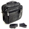 Ladies Mens Real Leather Travel Flight Shoulder Cross Body Organiser