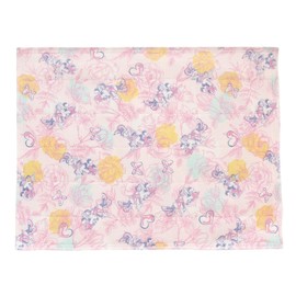 Prairie Dog Mosquito Net Fabric Dish Towel, Minnie Flower, Mosquito Net Fabric Produced in Nara Prefecture, Highly Absorbent, Moisture Absorbent, Lasting Whiteness, Natural Origin, Size: Approx. 11.8 x 15.7 inches (30 x 40 cm)
