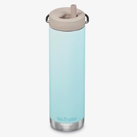 Klean Kanteen 20oz (592ml) TKWide Insulated Water Bottle with Twist Cap, Blue Tint