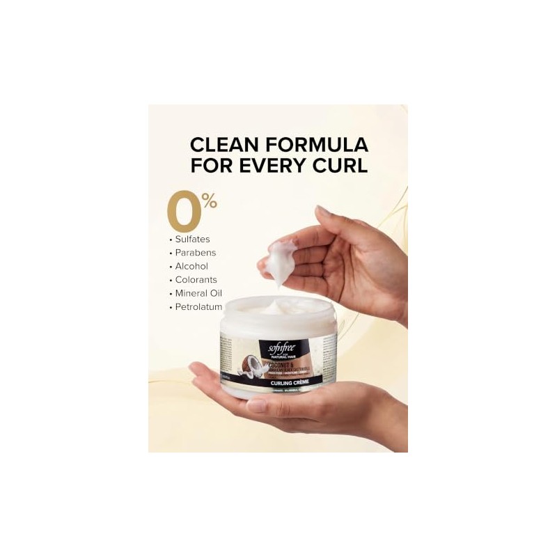 SOF N' FREE Crema Para Rizar El Cabello Natural Con