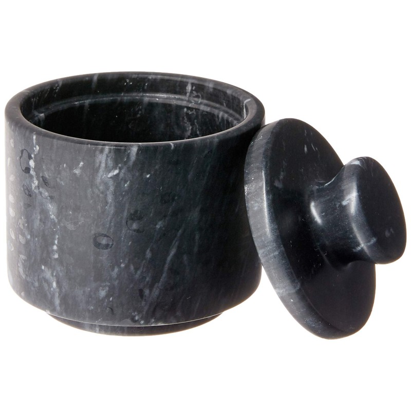 Fox Run Marble Salt Cellar, Black