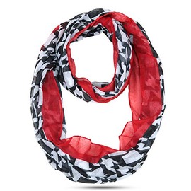 The Gameday Depot Women's Alabama Houndstooth and Crimson Red Infinity Scarf