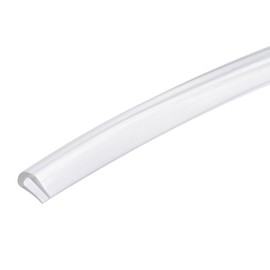 TA-VIGOR PVC Trim U Seal Fits 1-1.5mm Edge 3.28Ft Length, U Channel Edge Trim Silicone Seal, U Shape Weather Stripping for Edge Protector