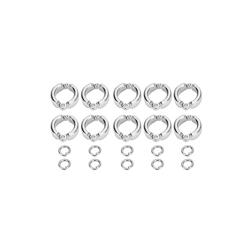 10Pcs Bird Foot Rings Metal Parrot Leg Ring Outdoor Fly