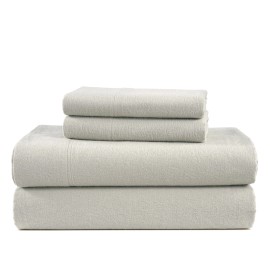 LANE LINEN 100% Cotton Flannel Sheets Set - King Flannel Sheets, 4-Piece Bed ...