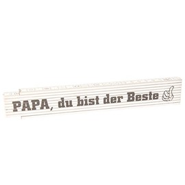 Ruler Logo "Papa du bist der Beste - with Thumb Design, Father's Day, Birthday Gift