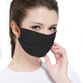 Delafino Face Mask - Black Travel Size - Lightweight & Easy to Breath,Medium
