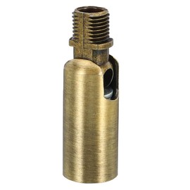 Tiardey 6 Pieces Tilted Ceiling Light Adapter 180 Degree M10 Thread Chandelier Ceiling Pendant Light Adapter for Angled or Irregular Ceilings (Bronze)