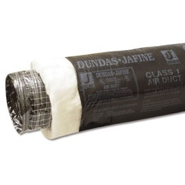 Dundas Jafine BPC425R6 Insulated Flexible Duct with Black Jacket, 4-Inches by 25-Feet, Pack of 2