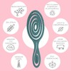 Ninabella Professional Organic Hair Brush – Effortless Detangling for Curls,