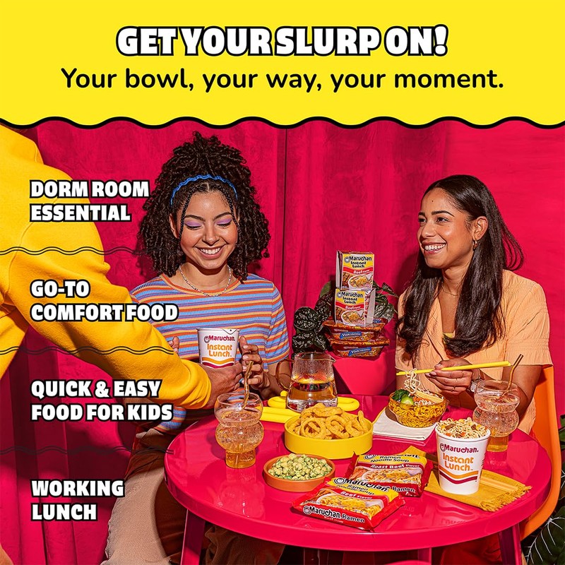 Maruchan Ramen Beef, Instant Ramen Noodles, Ready to Eat Meals,
