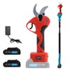 Pole Electric Pruning Shears with Portable Bag.Pole 1.6Inch(4CM) Electric Pruner