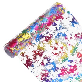 uxcell Colorful Table Runner Roll 11.4" x 108" Sequin Foil Metallic Mesh Table Runner Decor Table Decorations for Wedding, Birthday Party, Christmas, New Year