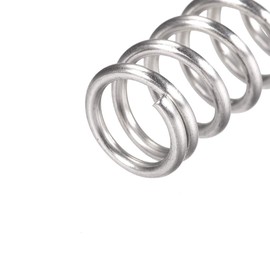 sourcing map Pack of 10 Compression Spring 304 Stainless Steel Compression Springs Spiral Spring Steel Spring 12 mm Outer Diameter 1.6 mm Wire Diameter 11 mm Compressed Length 20 mm Length 63.2N Load