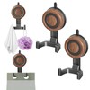 HONGYUETECH Dual - Hook Suction Cup Hooks for Shower, Removable