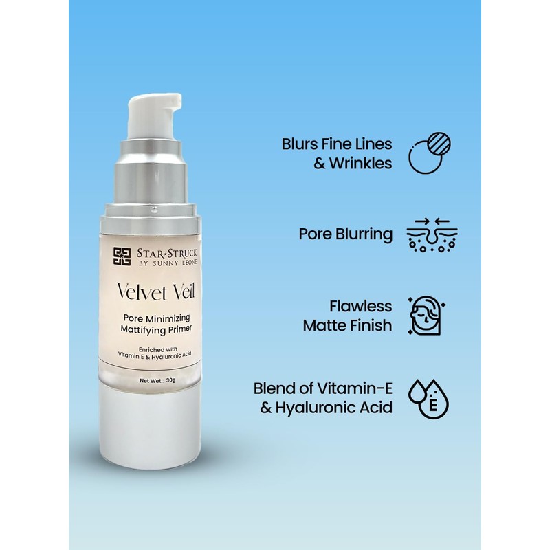 STARSTRUCK BY SUNNY LEONE Velvet Veil Pore Minimizing Mattifying Primer