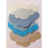 Craft-N-Shed Handmade LARGE CLOUD Die-Cuts(4pc)W