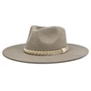 FLUFFY SENSE. Big Wide Brim Felt Rancher Fedora Hat for