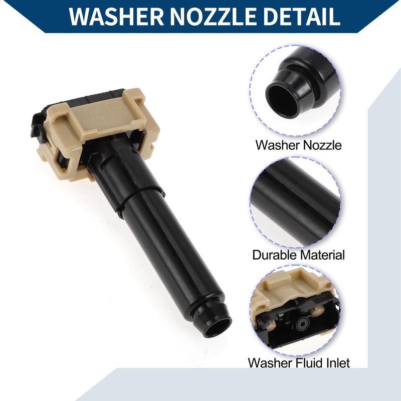 Hihaha No.852070G040 Headlight Washer Nozzle for Toyota Land Cruiser Front