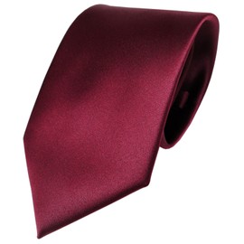 Slim TigerTie, Designer Satin Tie, Plain, in Various Colours. -