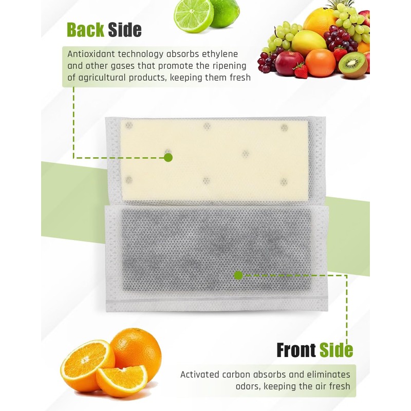 Urnqowuy 2 Pack FRPAPK2RF PureAir PK-2 Produce Keeper Plus Refills