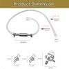 CHEVIXOR Brake Bleeder Hose - One Way Check Valve Tube