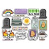 A4 Sticker Sheet Self Deprecating Humour Vinyl Stickers - Joke