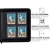 Toploader Binder, Holds 128 Top Loaders - 4 Pocket Top