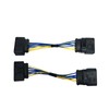 Tokinng Xenon HID Headlamp Headlight Connector Adapter, 14 to 10