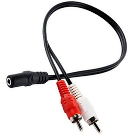 ALINNA 20-Pack 3.5mm Female to 2 RCA Male Stereo Audio Y Cable Adapter
