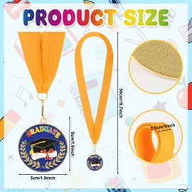 Kindergarten Graduation Medal for Kids Preschool Pre-k Graduation Award Medals with Neck Ribbon for School Student Graduation Party Gifts Favors(Metal, 2 Inch)