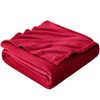 EHEYCIGA Fleece Blanket Red Throws for Sofas Fluffy Warm Soft