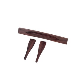 Alnicov Rosewood Guitar Bridge for Gypsy Jazz Bridge with One Centre Bar and Two Moustache Pieces