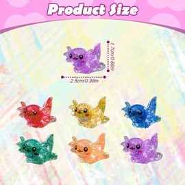 RUGBOL 24 Pcs Mini Resin Animals, Mini Resin Small Animals Figurines Ornament Toy for DIY Birthday Party Home Garden Decor（6 Colors）