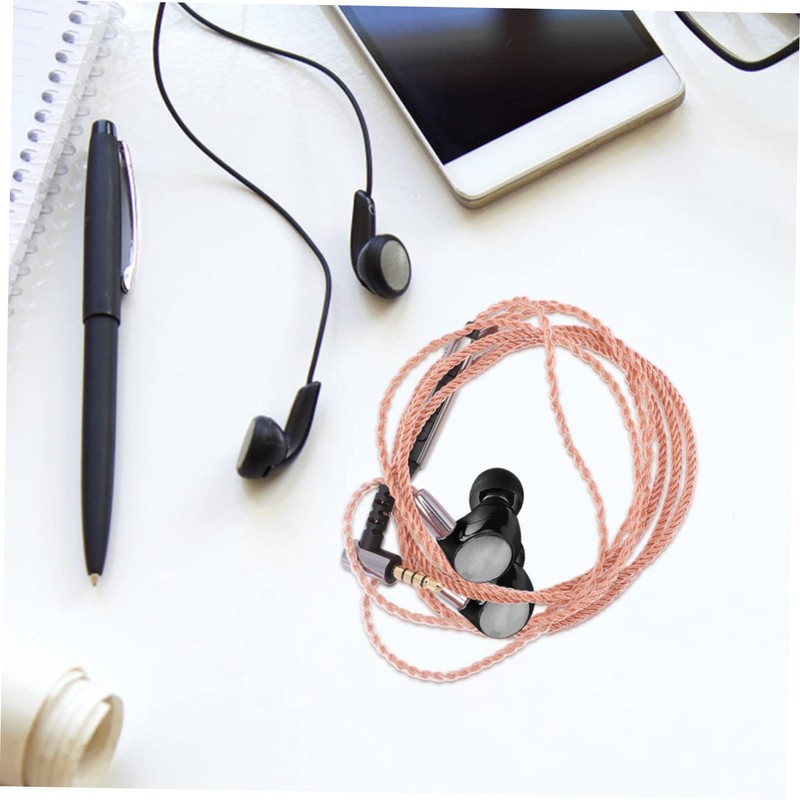 OSALADI Earphone Replacement Cable Soft and Core Wire Mic for
