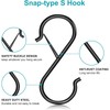 12 Pack 3.5 inch S Hooks for Hanging with Safety