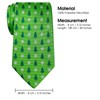 Retreez Mens Woven Christmas Tie Christmas Tree 8cm, Green