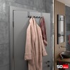 SOTECH Linea I Door Coat Rack (Stainless Steel Black Matt,