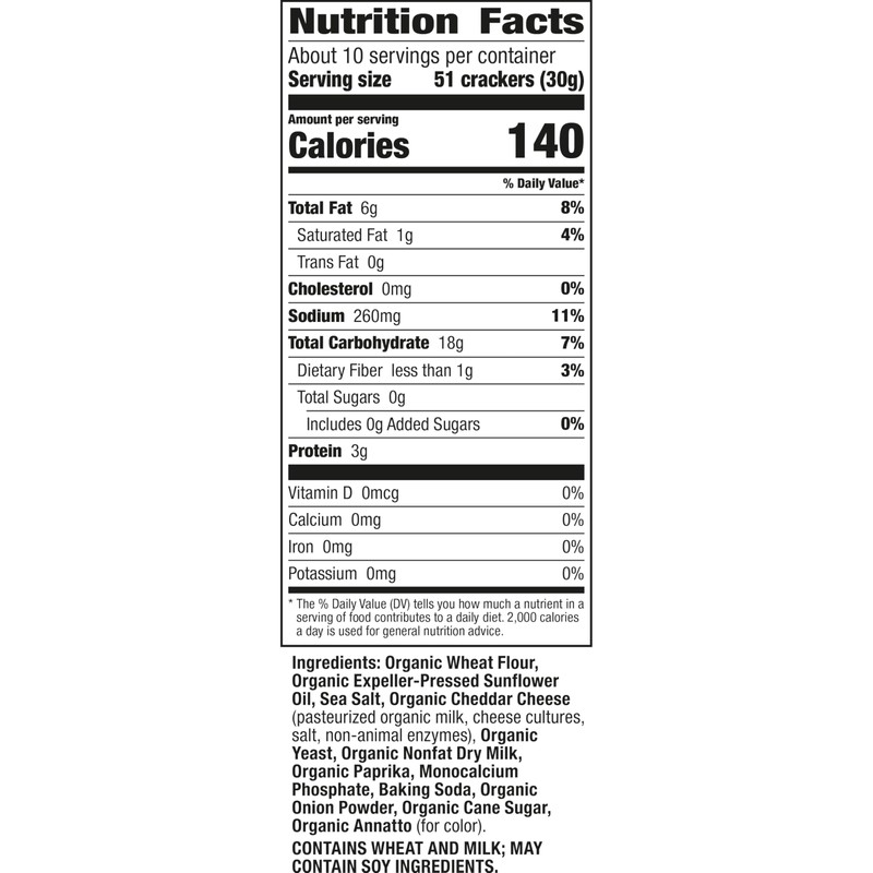 Annie's Organic Cheddar Bunnies Original Baked Snack Crackers, 11.25 oz