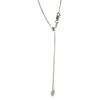 apop nyc Adjustable Sterling Silver Bolo Chain Necklace max length