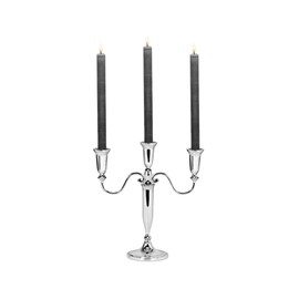 Silver Plated Candlestick Venezia – 3 Bulbs
