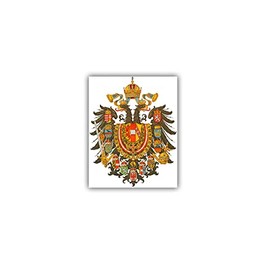 A1690 Sticker Imperial Austria Coat of Arms Badge Emblem 7 x 5 cm