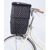 Kawadomi Seisakusho KW-245BD 2-Tier Front Basket Cover, Black Dots
