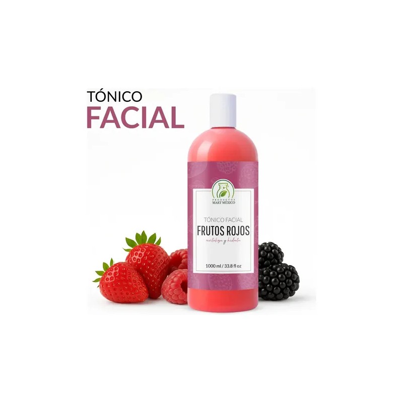 Tónico Facial Frutos Rojos 1L Productos Mart Mexico Con Vitaminas