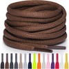 Miscly Oval Athletic Shoe Laces, Multiple Lengths and Colors Available