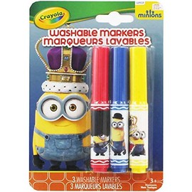 Crayola Minions British Invasion 3 Count Washable Pip-Squeaks Markers