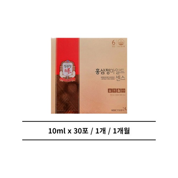 Red Ginseng Extract Mild Sense 30 sachets, 1 month / 홍삼정마일드 센스 30포 1개 1개월