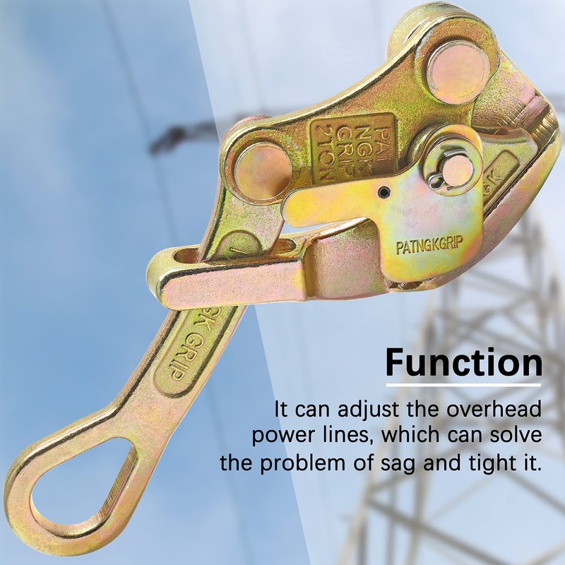Luomorgo 2 Ton Cable Grip Puller Wire Grip Rope Jaw